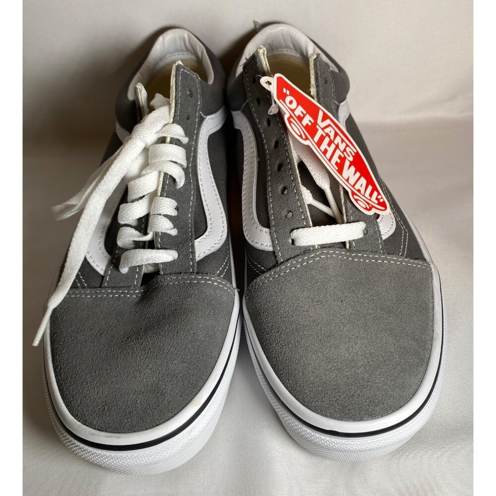 Vans Old Skool Grey & White Unisex Skate Shoes Size NWT M 7/ W 8.5 Tennis Shoe